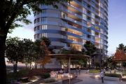 Residents of new Gungahlin towers will relax in a 20-metre high infinity pool