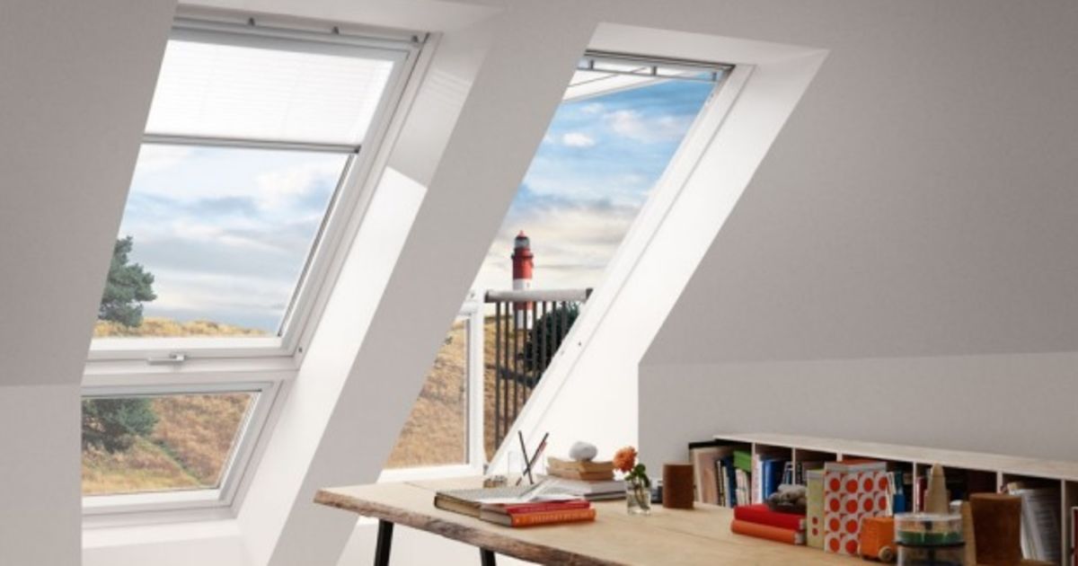 Amazing skylight window that transforms into a balcony