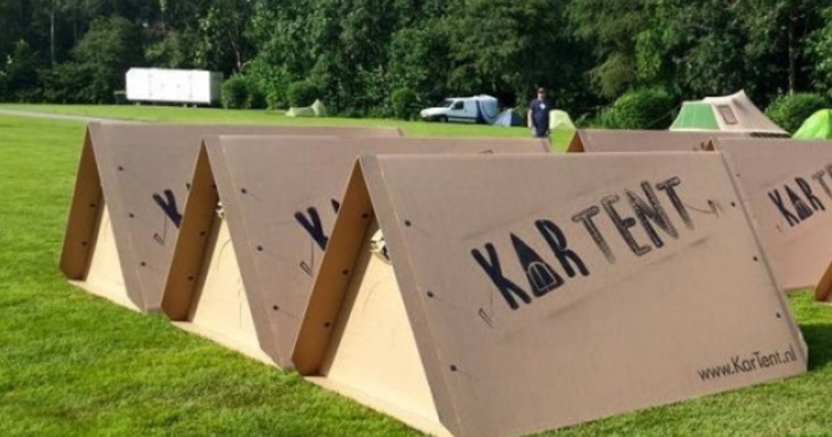 Dutch start-up Kartent design tents for cardboard camping