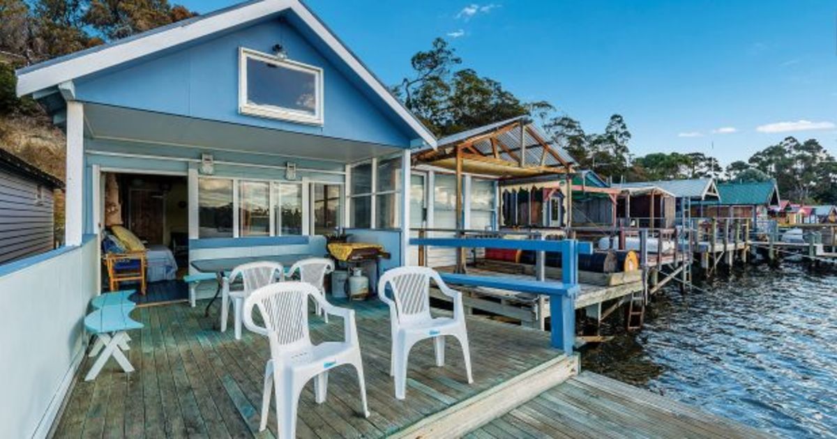Iconic boat sheds in Tasmania’s Cornelian Bay on the market