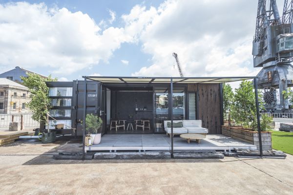 Pop-up shipping-container hotel opens on Sydney