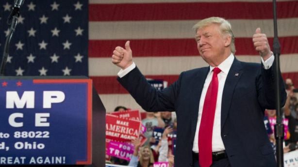 President-elect Donald Trump celebrates his victory. Photo: Ty Wright