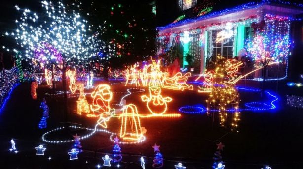 Where To Find Christmas Lights Around Sydney The front lawn of 36 Madrers Avenue, Kogarah, which is lit up this year - Where To Find Christmas Lights Around Sydney