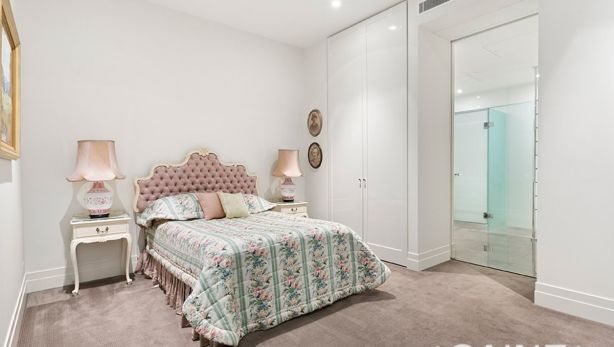 The one bedroom in what could be Melbourne's most expensive one-bedroom flat. Photo: Caine Real Estate