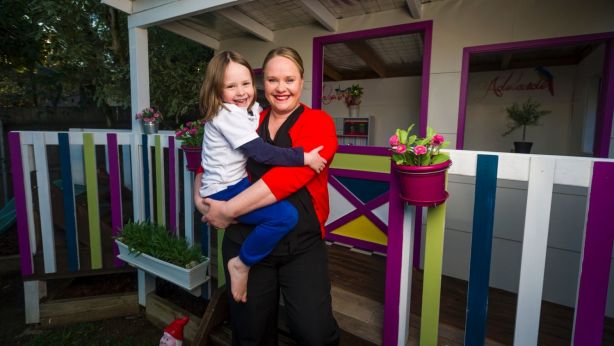 Alex Smith, with daughter Adelaide Smith, 6, called on Sold on Styling to prep her Woden Valley home for sale. Photo: Dion Georgopoulos