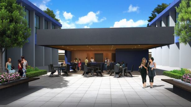An artist impressions in 2014 of student facilities at a proposed multi-million dollar plan to transform the old Watson high school site into a education precinct. Photo: supplied