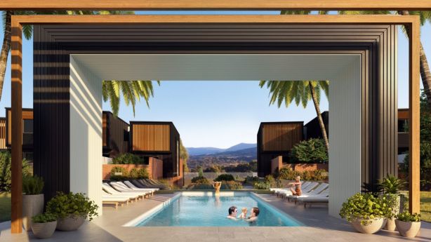 There will be a range of communal facilities at the development, including a solar heating swimming pool. Photo: Supplied