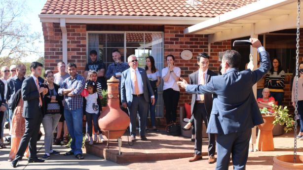 There were nine registered bidders at the auction. Photo: LJ Hooker Belconnen