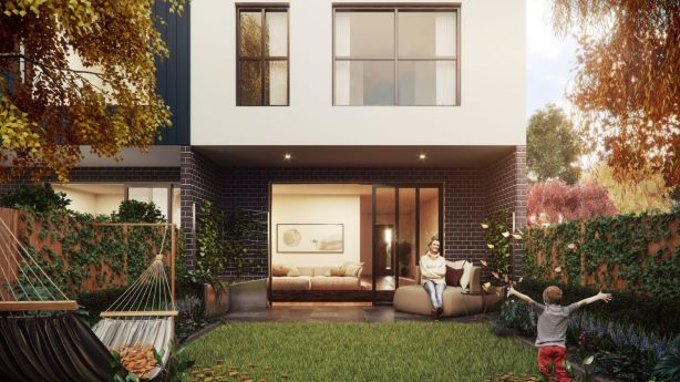 Each townhouse will have a courtyard. Photo: Supplied