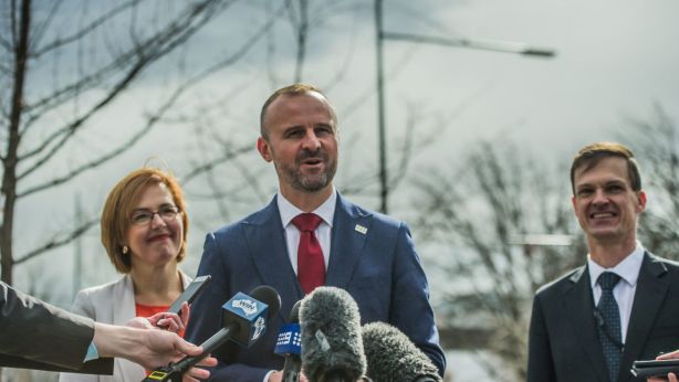Chief Minister Andrew Barr first called for the tax to be abolished for all first home buyers nationwide in February. Photo: Karleen Minney