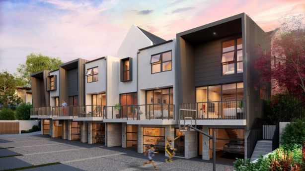 There will be a common driveway with a half basketball court to create a 'village-style' atmosphere. Photo: Independent Property Group Pro