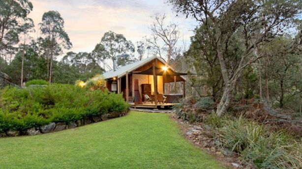 This private Tasmania cottage with mud brick walls is also aimed at couples. Photo: Homeaway.com.au