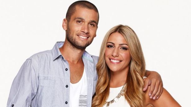 George and Bec Douros. Photo: Channel Nine