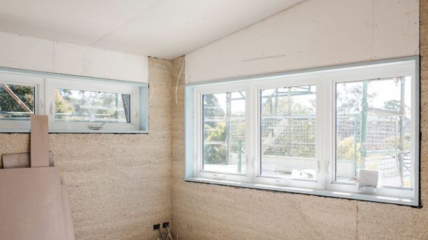 The interior of Canberra's first hemp house. Photo: Jamila Toderas
