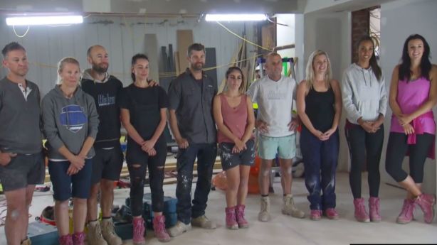 The contestants waiting for a verdict. Photo: Channel Nine