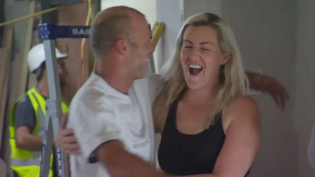 Jess and Norm celebrating their win. Photo: Channel Nine