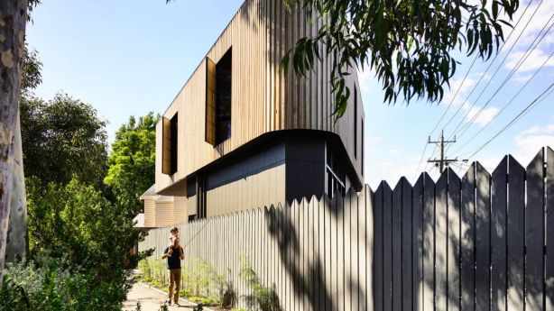 Triangle House, Toorak. Photo: Derek Swalwell