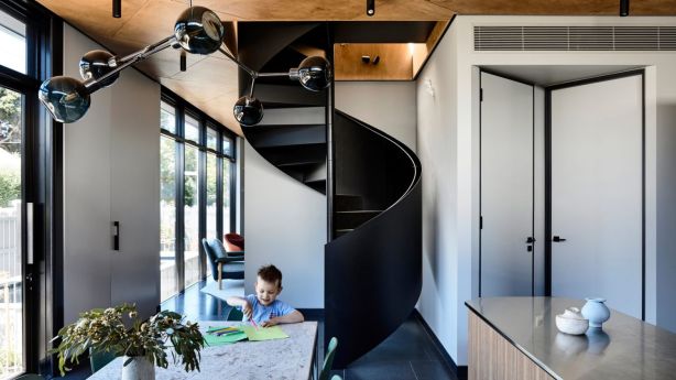 Triangle House, Toorak. Photo: Derek Swalwell