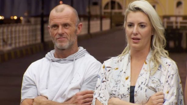 Jess and Norm copped the lowest score from Shaynna Blaze for their living and dining rooms. Photo: Channel Nine/The Block