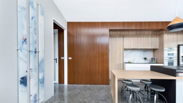 There are six artworks by Tommy Balogh in the home.