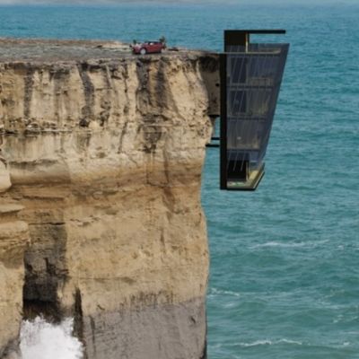 Scared of heights? You'll want to steer clear of this cliff-hanger home