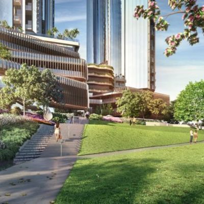 Melbourne Square development brings European-style public park to Southbank