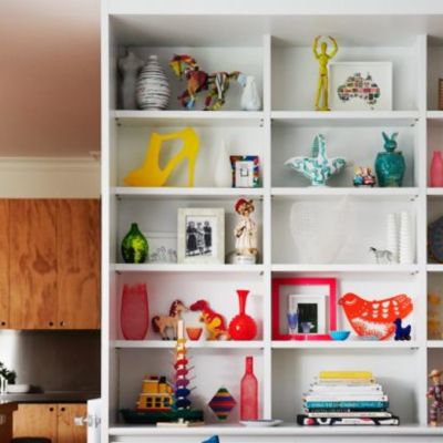 The bright home filled with love, colour and op-shop finds
