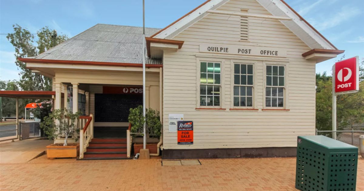 Quilpie post office, which delivers mail to almost 20 per cent of