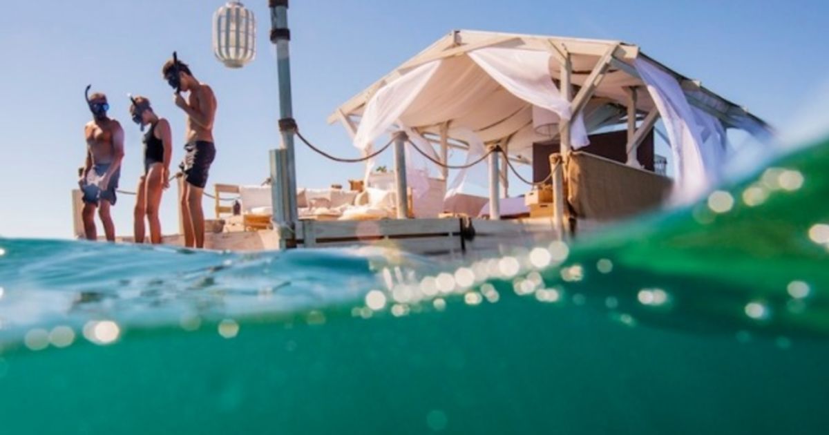 Airbnb unveils floating apartment over Great Barrier Reef