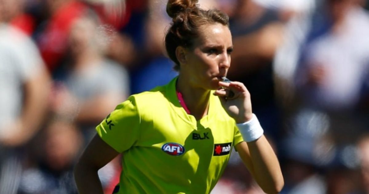 Eleni Glouftsis To Make History With Her First Game As An Afl Umpire