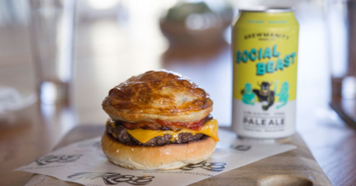 Meet The Meat Pie Burger Just In Time For The Afl Finals