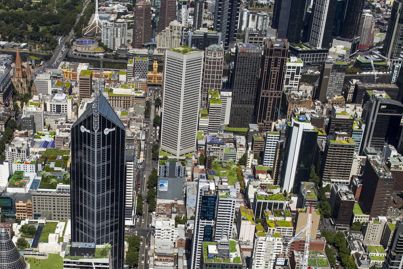 New maps show Melbourne's unused rooftops are ripe for greening