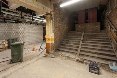 Hidden stairs revealed at Wynyard Station after more than 50 years