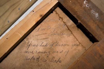 Unexpected message from the past found in Christchurch cafe during repairs