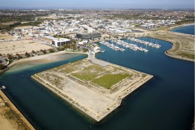 Island near Perth comes with its own land bridge
