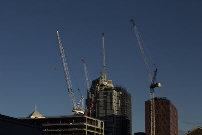 Total crane numbers have peaked across Australian cities, index shows