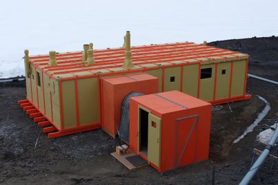 Hillary's Hut in Antarctica wins award for dazzling colour scheme
