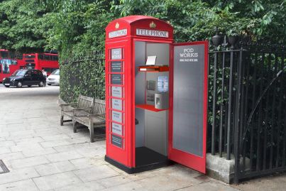 Iconic red London phone boxes are being turned into micro offices
