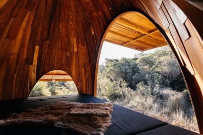 New Tasmanian bushwalking huts have roots in Aboriginal design