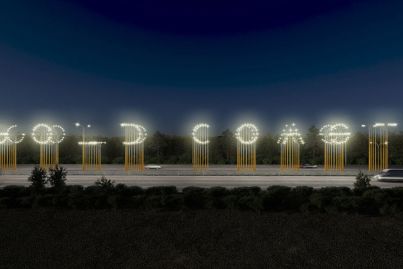Gold Coast gateway sign made from street lights set to be switched on