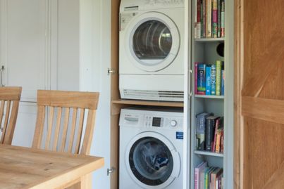 Clever places to squeeze your washing machine and dryer