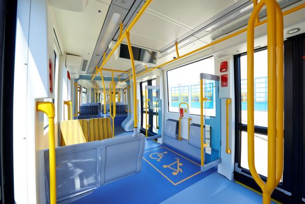 Why public transport has such brightly-coloured seats