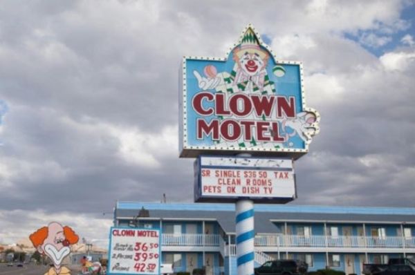Creepy Clown Motel Located Next To A Nevada Cemetery Is The Stuff