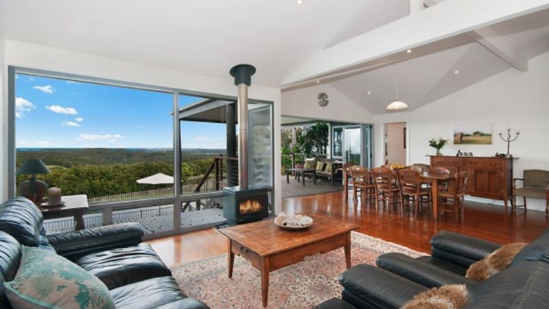 A home in the Byron hinterland with ocean views