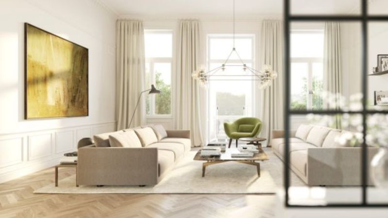 View of Elegant Swedish design shines in Stockholm's new upmarket apartments