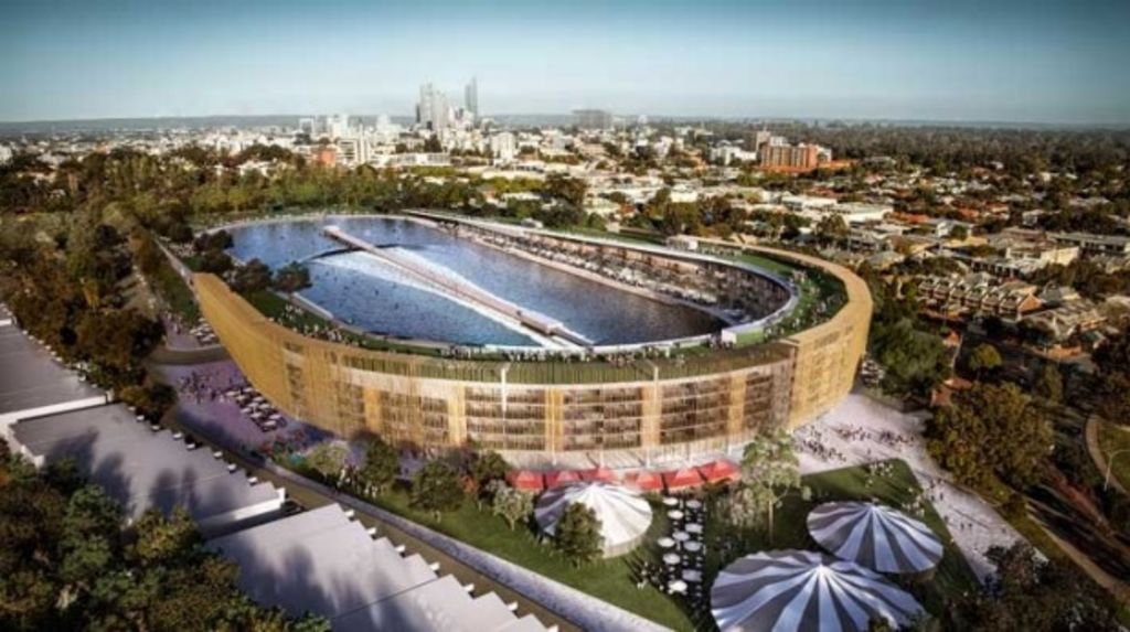 Radical plan to convert Perth's Domain Stadium into a wave park