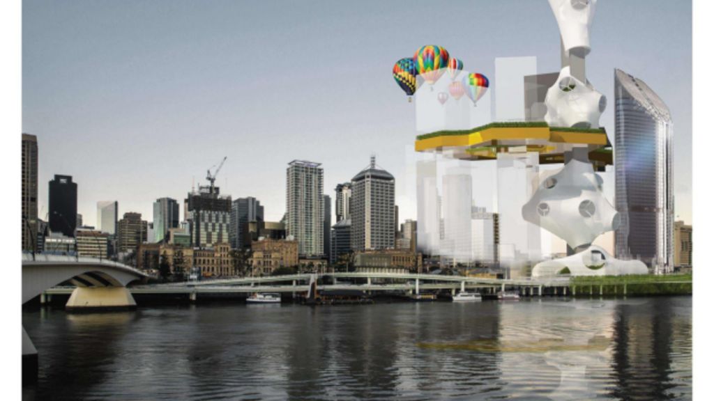 Brisbane architecture students create alternative Queen's Wharf designs
