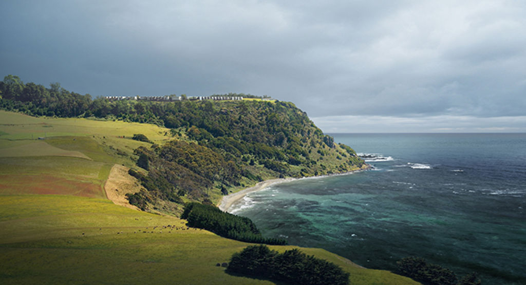 Proposed $70 million luxury resort will perch on Tasmanian clifftop