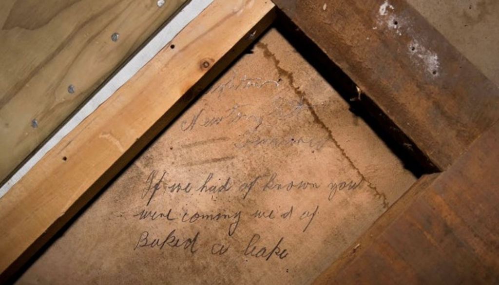 Unexpected message from the past found in Christchurch cafe during repairs