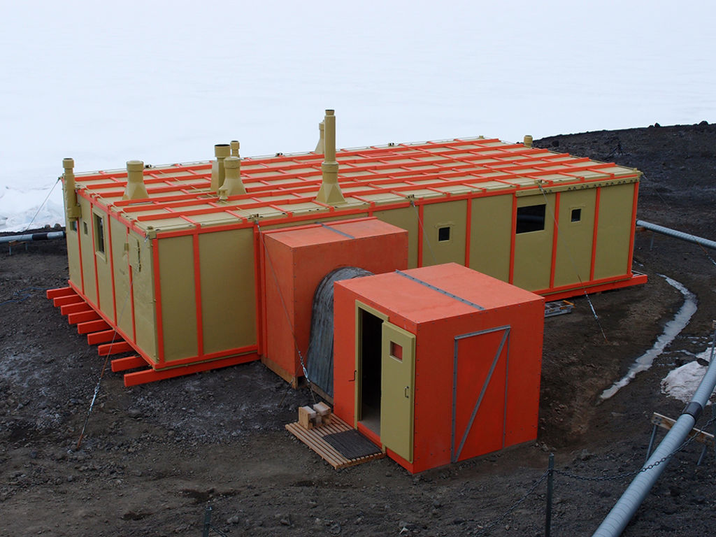 Hillary's Hut in Antarctica wins award for dazzling colour scheme